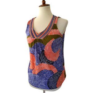 Boden Floral Sleeveless Artsy Boho Top
